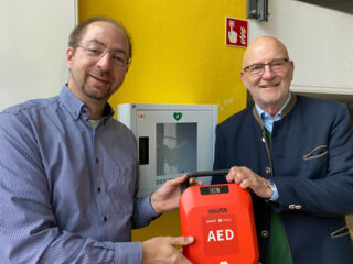 Verwaltungschef Franz Wolfrum (links) und Erster Bürgermeister Rudolph Haux (Foto: Gemeinde Krailling)