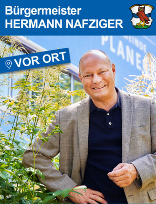 Planegg Bürgermeister, Herrman Nafziger, freut sich auf gute persönliche Gespräche (Grafik: Gemeinde Planegg)