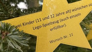 Goldene Wunschzettel für Sachwünsche (Foto: Gemeinde Gräfelfing)