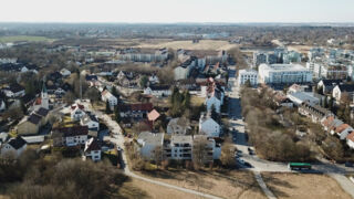 Martinsried-Süd - im Hintergrund Planegg und Steinkirchen (Foto: Redaktion Unser Würmtal)