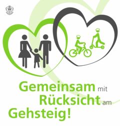 Seid nett zu einander - klappt anscheinend nicht immer (Plakat: Gemeinde Gauting)