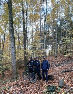 Fahrstreife der Gautinger Polizei im Einsatz (Foto: Polizei Gauting)