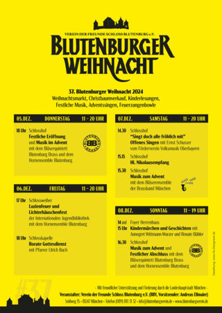 Das Programm der Blutenburger Weihnacht