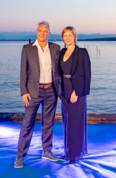 Festivalleiter Matthias Helwig und Sandra Hüller (Foto: Jörg Reuther)