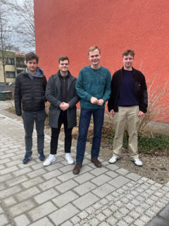 Der neue Vorstand der JU-Neuried (v.l.): Sebastian Lehndorfer, Alexander Löher, Julian Streit und Simon Forster (Foto: JU Neuried)