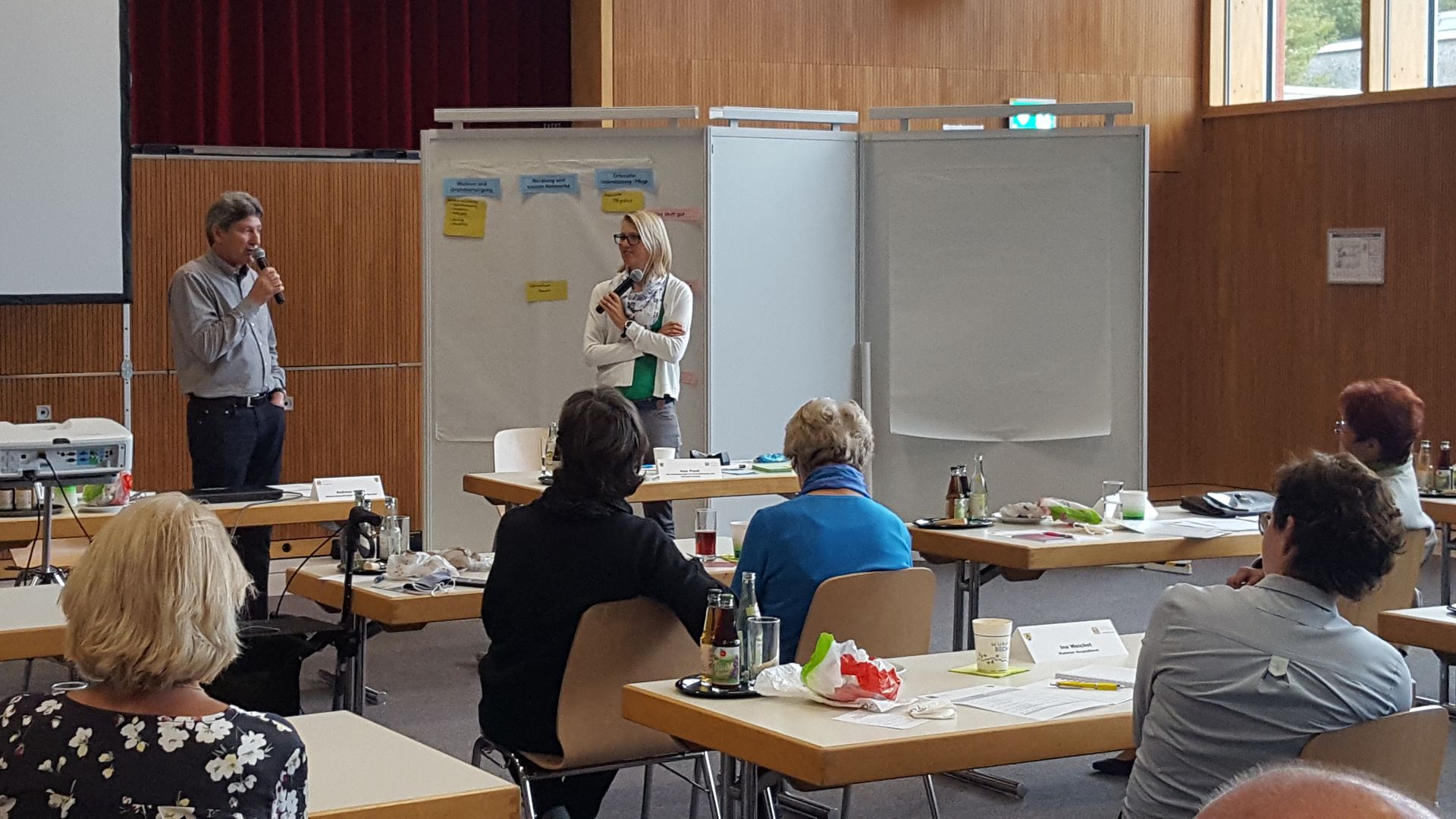 Viele Input aus dem Publikum erhielten Andreas Kobza (l.) und Anja Preuß bei ihrem Workshop