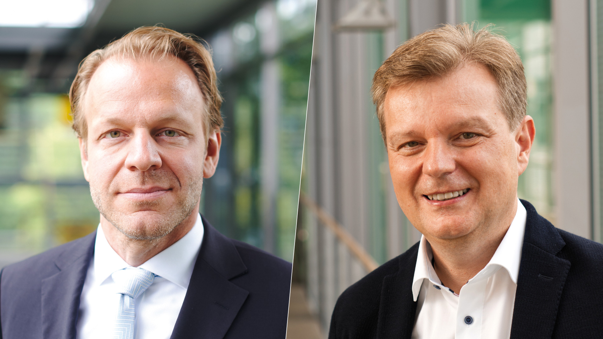 Ulrich Scherbel (r.) übernahm zum Jahreswechsel die Position des geschäftsführenden Mangers von Jens Klein, der die AMSilk GmbH verlassen hat.