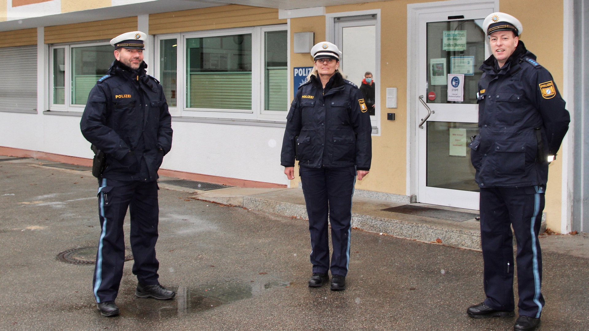 Die Kontaktbeamten Ralf Nowack, Renate Mayer und Georg Anner (v.l.n.r.) sind täglich auf Streife durch die Gemeinden.