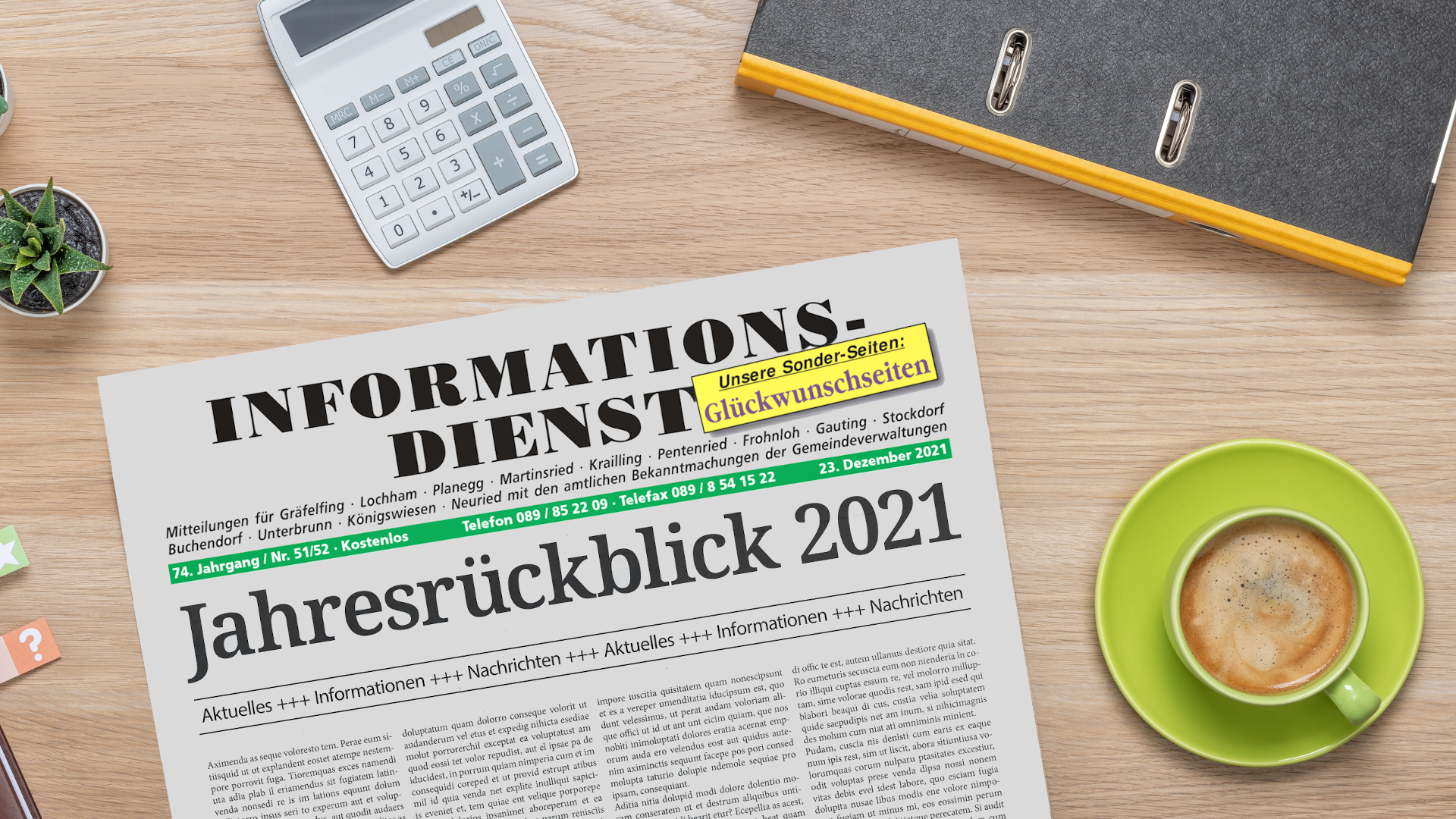 2021 war erneut eine große Herausforderung. Was wird 2022bringen? (Foto: AdobeStock / Zerbor / Unser Würmtal)