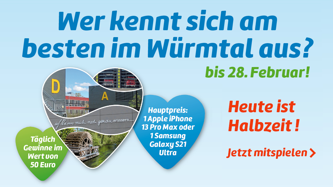 Den ganzen Februar noch tolle Preise beim "Unser Wümrtal"-Gewinnspiel