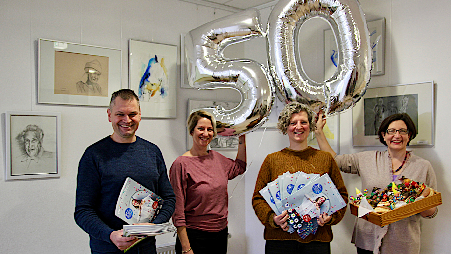 v.l. Vorstand Klaus Tonte, Susanne Reicheneder, Geschäftsführerin Veronika Wagner und Karola Albrecht (Foto: Ulrike Seiffert/Unser Würmtal)